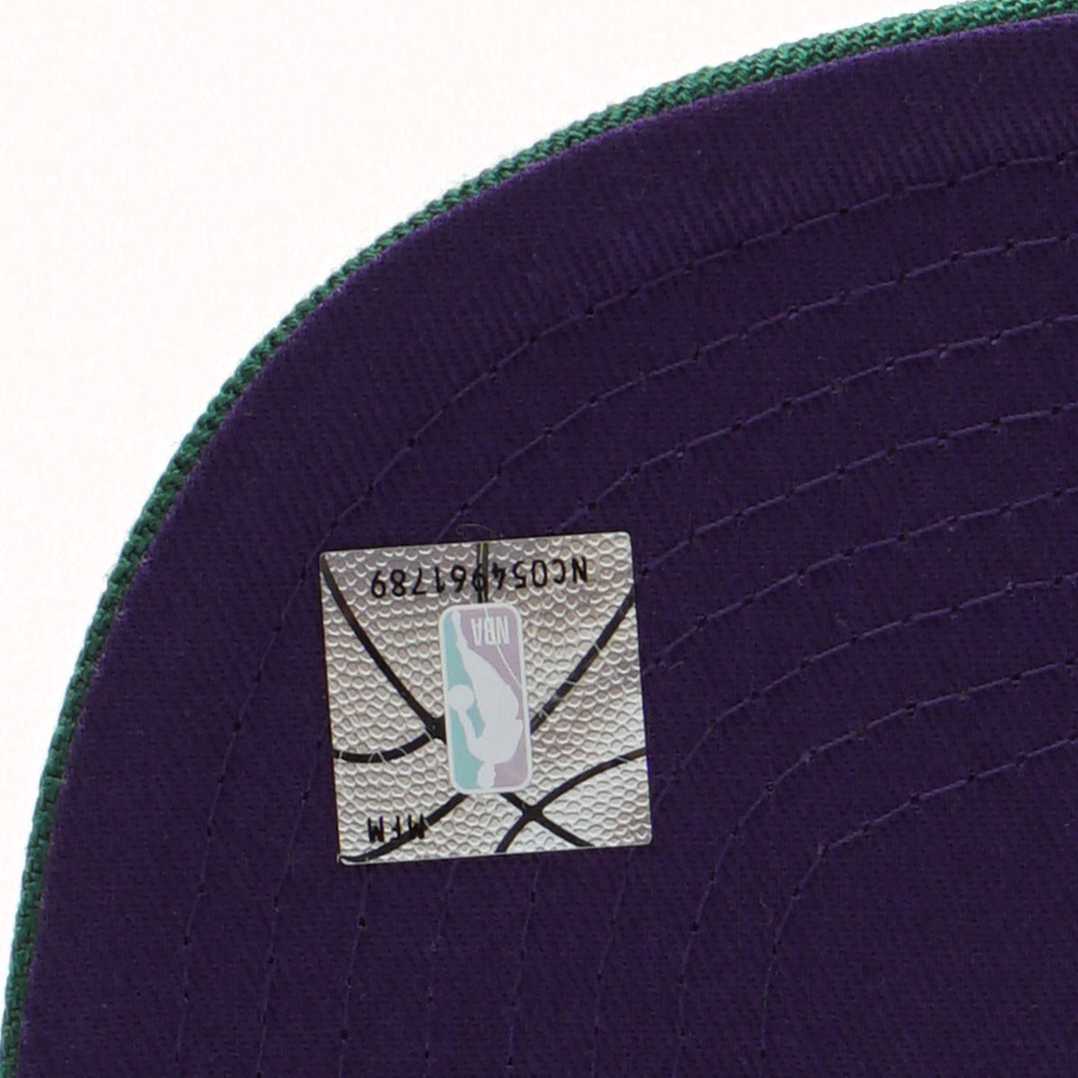 Men's Milwaukee Bucks 2 Tone Purple/ Green Mitchell & Ness NBA Core Basic Hardwood Classics Snapback Adjustable Hat - Pro Jersey Sports