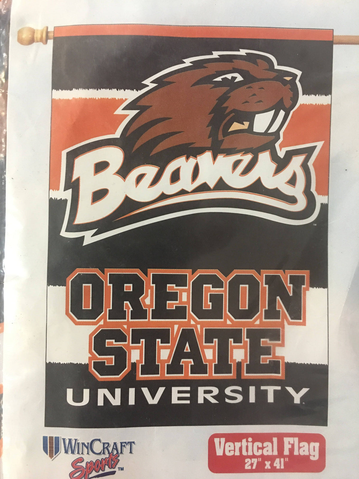 Oregon State Team Logo Vertical Flag - Pro Jersey Sports
