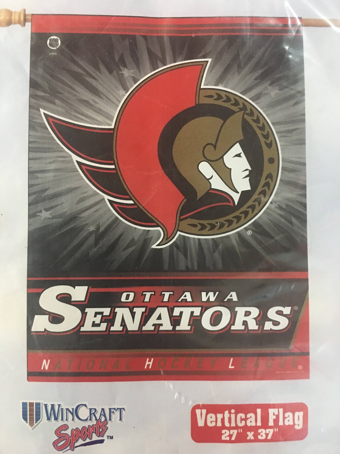 Ottawa Senators Retro Team Logo Vertical Flag - Pro Jersey Sports