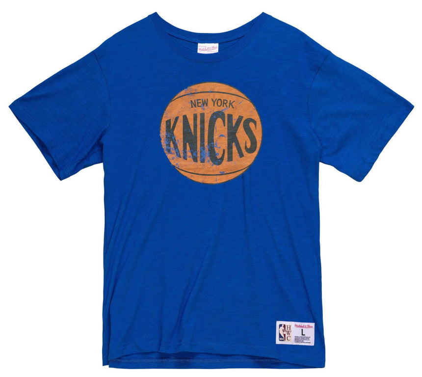 Men's New York Knicks NBA Legendary Slub Royal Tee By Mitchell And Ness - Pro Jersey Sports