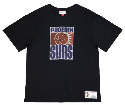 Men's Phoenix Suns NBA Legendary Slub Black Tee By Mitchell And Ness - Pro Jersey Sports