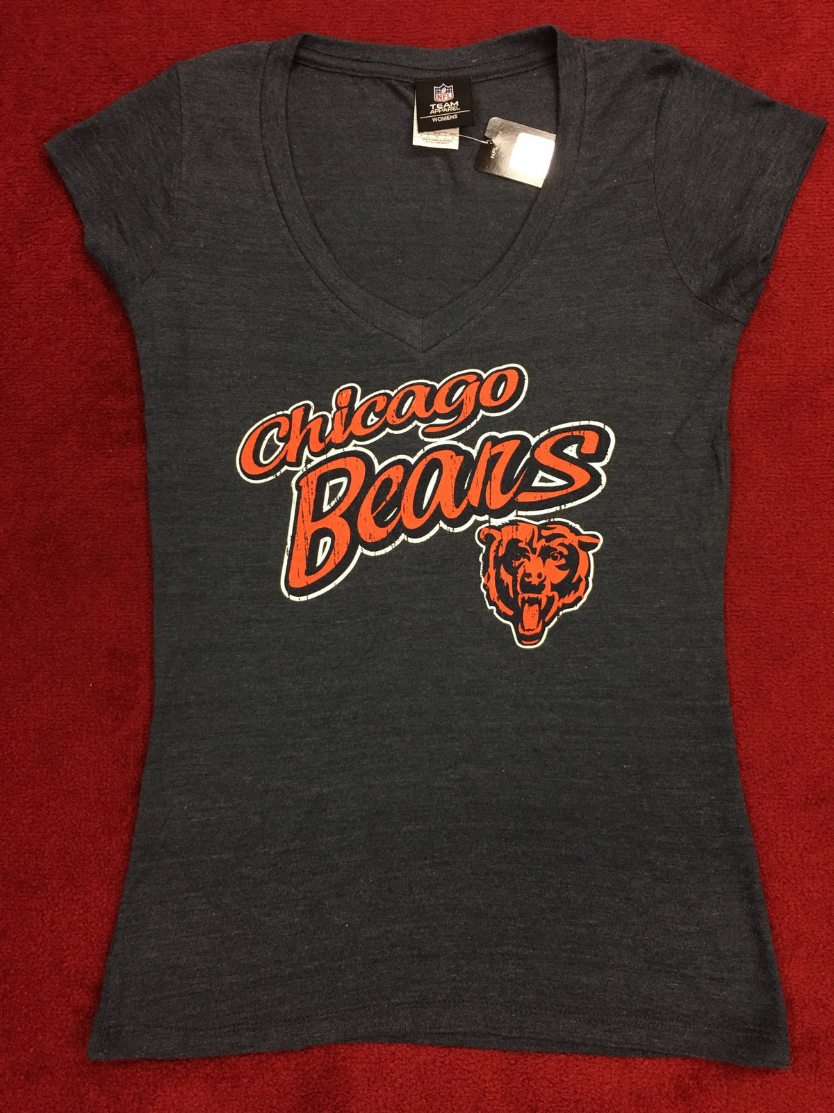 Chicago Bears Womens Cursive Script Tee - Pro Jersey Sports