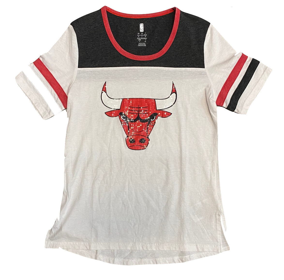Girls Chicago Bulls Big Point Guard Short Sleeve Tee - Pro Jersey Sports