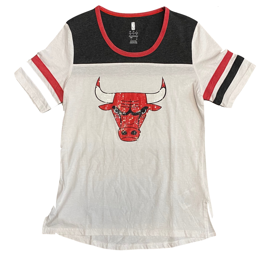 Girls Chicago Bulls Big Point Guard Short Sleeve Tee - Pro Jersey Sports