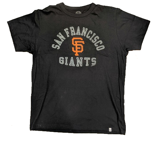 47 BRAND Men MLB San Francisco Giants Black Flanker T-shirt