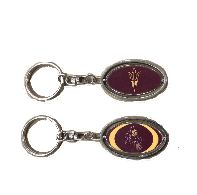 Arizona State Sun Devils Metal Spinner Keychain - Pro Jersey Sports