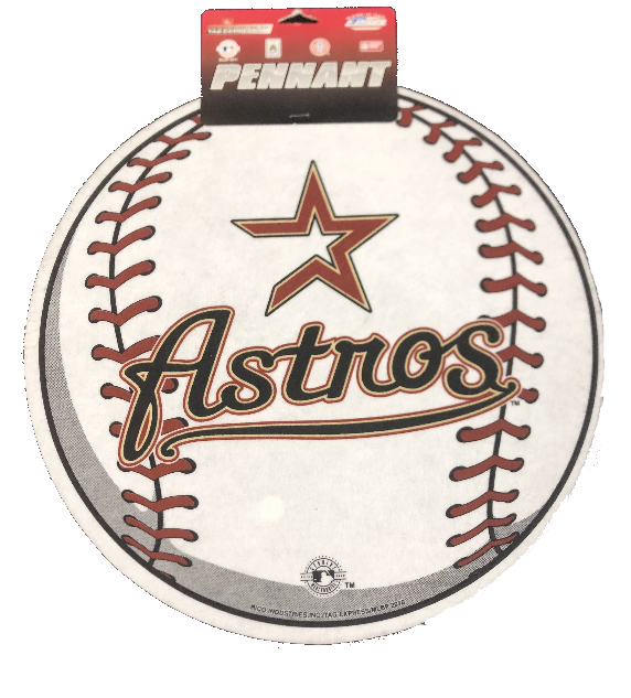 Houston Astros Die Cut Baseball Pennant - Pro Jersey Sports
