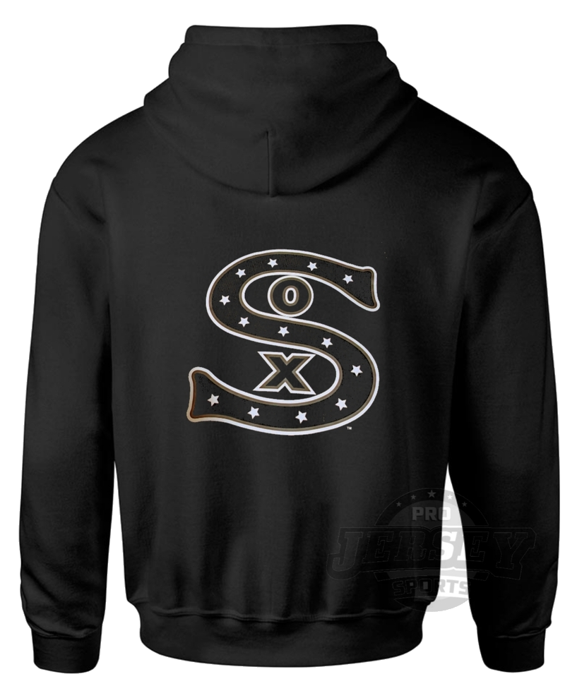 Mens Chicago White Sox New Era Black Cooperstown Collection 1917 Logo Hoodie - Pro Jersey Sports