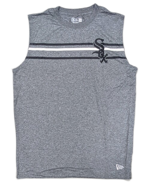 Men's Chicago White Sox New Era Heathered Gray Sleevless T-Shirt - Pro Jersey Sports