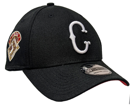 Men's Chicago White Sox Cooperstown Collection 1950 All Star Game Side Patch Black 39THIRTY Side Patch Flex Fit New Era Hat