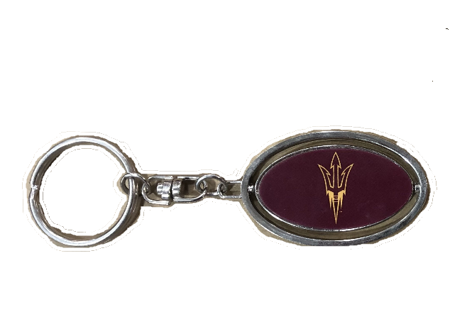 Arizona State Sun Devils Metal Spinner Keychain