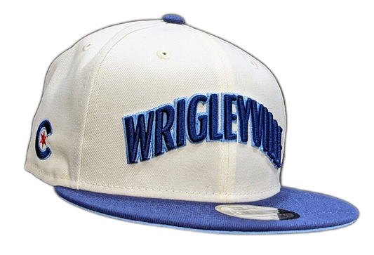 Chicago Cubs Wrigleyville 2 Tone Cream/Navy Cooperstown Collection 9FIFTY Snapback Hat