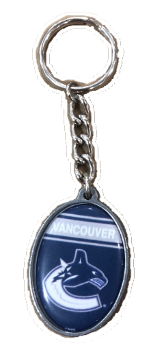 Vancouver Canucks NHL Oval Keychain - Pro Jersey Sports
