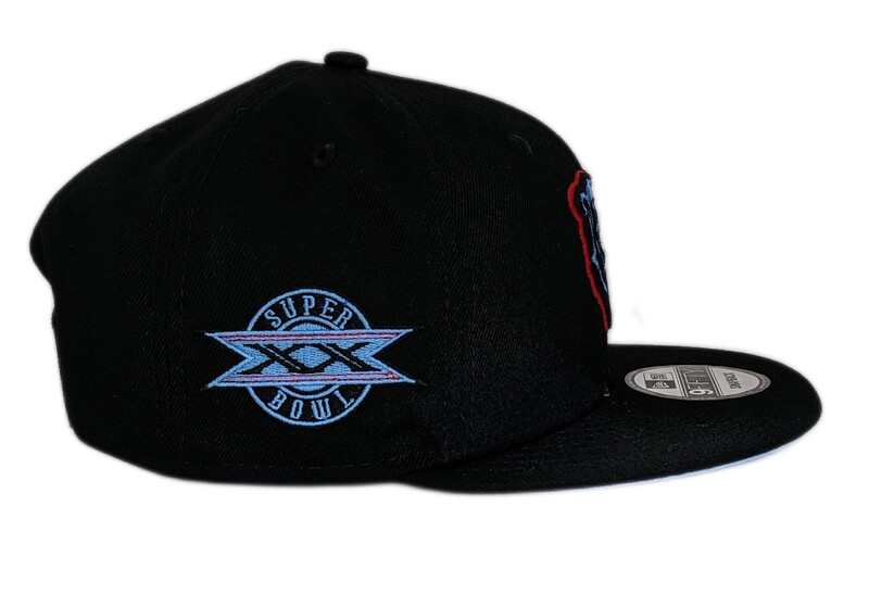 Mens Chicago Bears New Era Black Super Bowl XX Vibes 9FIFTY Snapback Hat