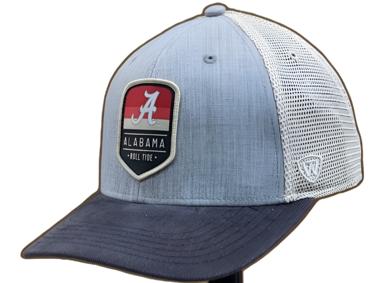 Alabama Crimson Tide Steel Heather Trucker Adjustable Top of the World Hat - Pro Jersey Sports