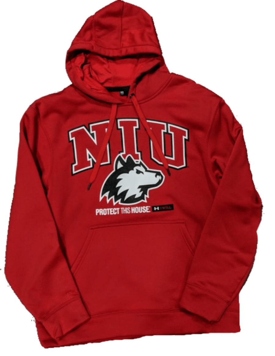 Men's NCAA Northern Illinois Huskies Under Armour Red Armourfleece 2.0 Hoodie - Pro Jersey Sports