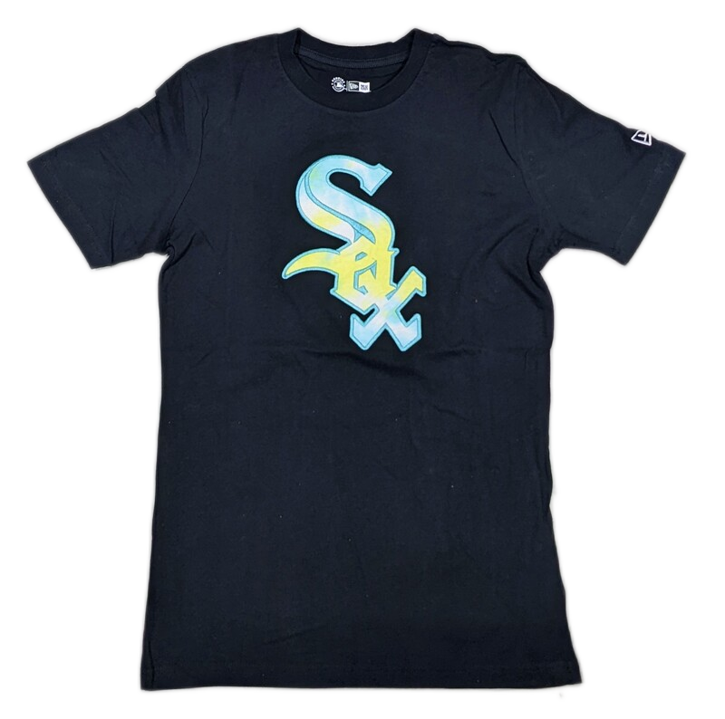 Men's Chicago White Sox New Era Tie-Dye Logo Black T-Shirt - Pro Jersey Sports