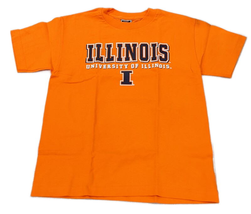 Illinois Fighting Illini Orange Colosseum NCAA Youth T-Shirt - Pro Jersey Sports