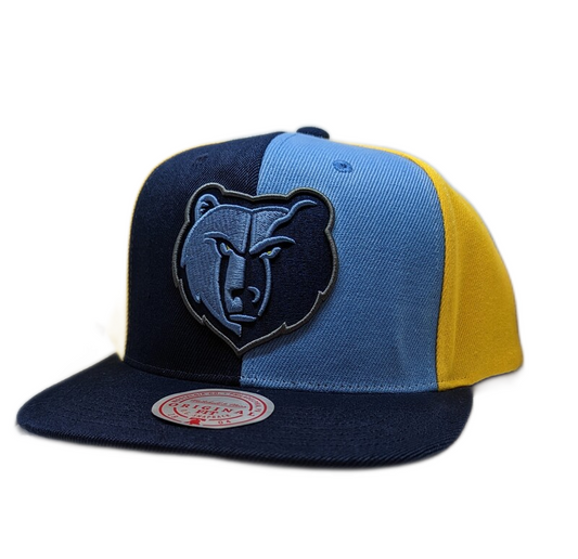 Memphis Grizzlies Mitchell & Ness NBA Pinwheel Snapback Hat - Pro Jersey Sports