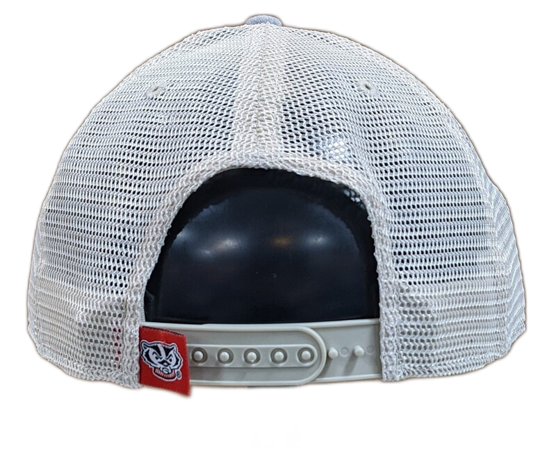 Wisconsin Badgers Steel Heather Trucker Adjustable Top of the World Hat - Pro Jersey Sports