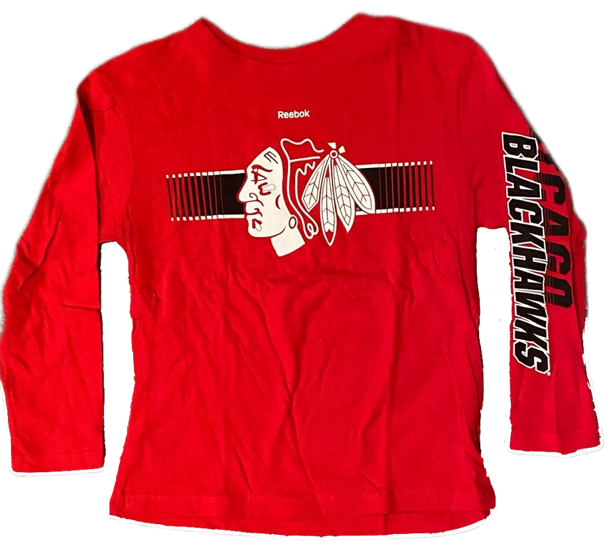 Chicago Blackhawks Reebok NHL Child Blinder Long Sleeve Tee - Pro Jersey Sports