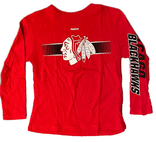 Chicago Blackhawks Reebok NHL Child Blinder Long Sleeve Tee - Pro Jersey Sports