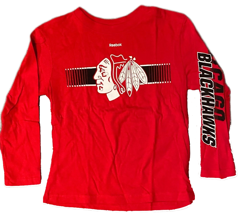 Youth Chicago Blackhawks Reebok NHL Blinder Long Sleeve Tee - Pro Jersey Sports