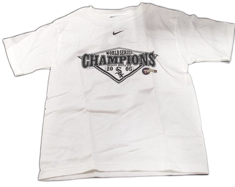 Nike Kids Chicago White Sox 2005 World Series Champions Child White T-shirt - Pro Jersey Sports