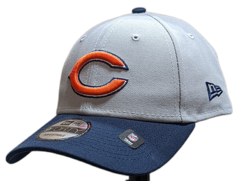 Chicago Bears 2 Tone Gray/Navy NFL New Era The League 9Forty Adjustable Hat