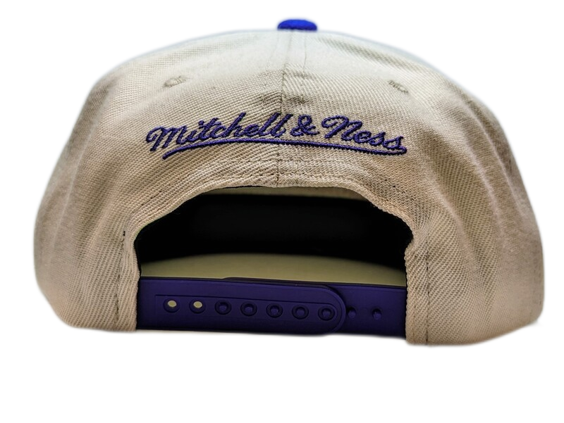 Phoenix Suns Mitchell & Ness Natural 2 Tone Snapback Hat- Cream/Purple - Pro Jersey Sports
