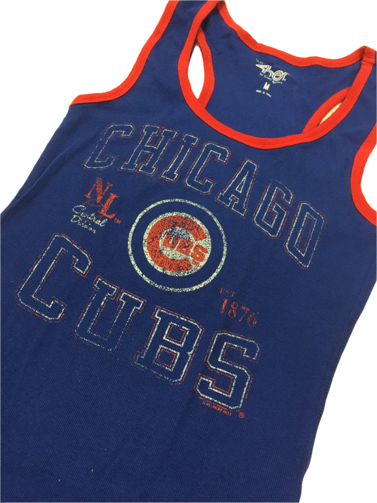 Women's Chicago Cubs Split Finger Tank Top - Pro Jersey Sports
