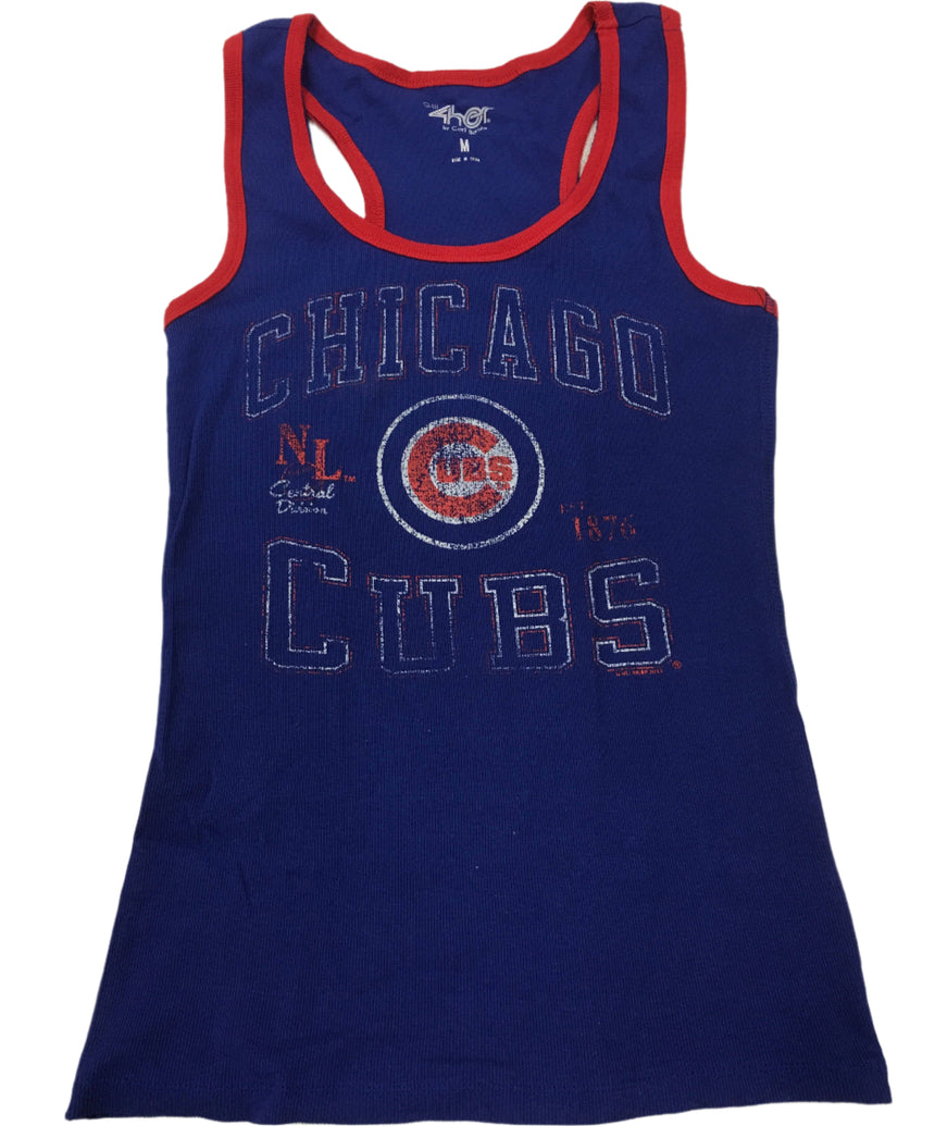 Women's Chicago Cubs Split Finger Tank Top - Pro Jersey Sports