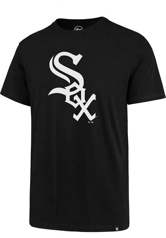 '47 Brand Men's Chicago White Sox Jet Black Imprint Super Rival Tee - Pro Jersey Sports