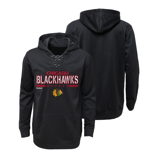 Youth Chicago Blackhawks SMU Performance Hockey Hoodie By Reebok - Pro Jersey Sports