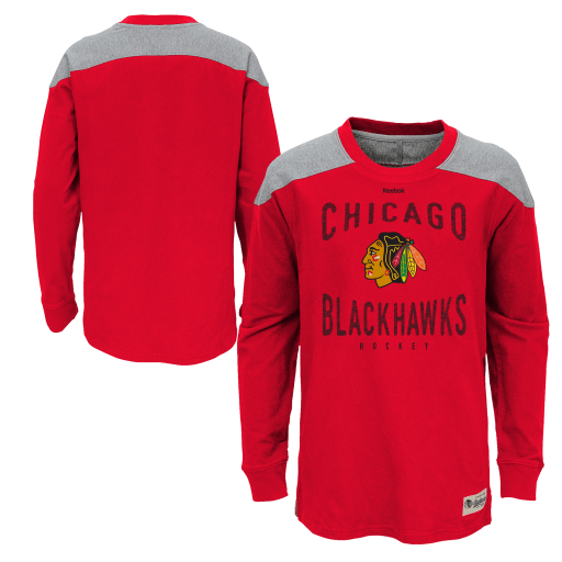 Youth Chicago Blackhawks Birthright Long Sleeve Crew By Reebok - Pro Jersey Sports