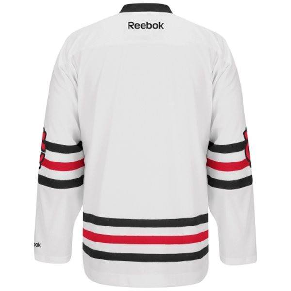 Mens Chicago Blackhawks Reebok White 2015 Winter Classic Premier Jersey - Pro Jersey Sports - 3