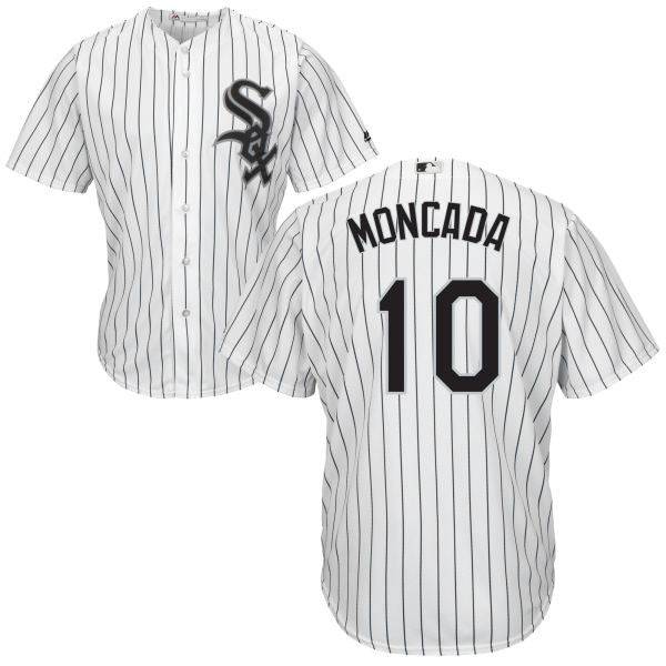 Men's Yoan Moncada Chicago White Sox White Home Cool Base Pro Twill Replica Jersey By Majestic - Pro Jersey Sports