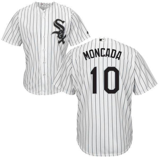 Men's Yoan Moncada Chicago White Sox White Home Cool Base Pro Twill Replica Jersey By Majestic - Pro Jersey Sports
