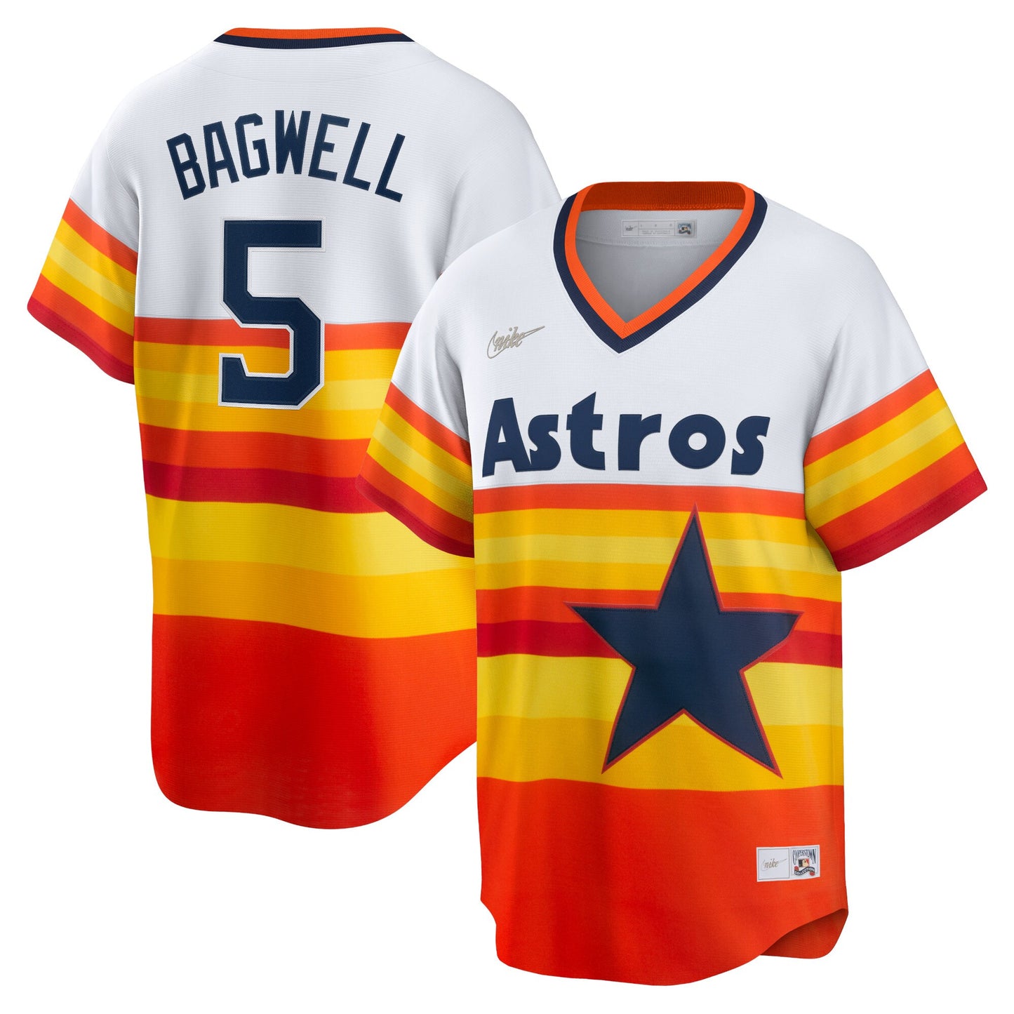 Men's Houston Astros Jeff Bagwell Nike White Home Cooperstown Collection Player Jersey - Pro Jersey Sports