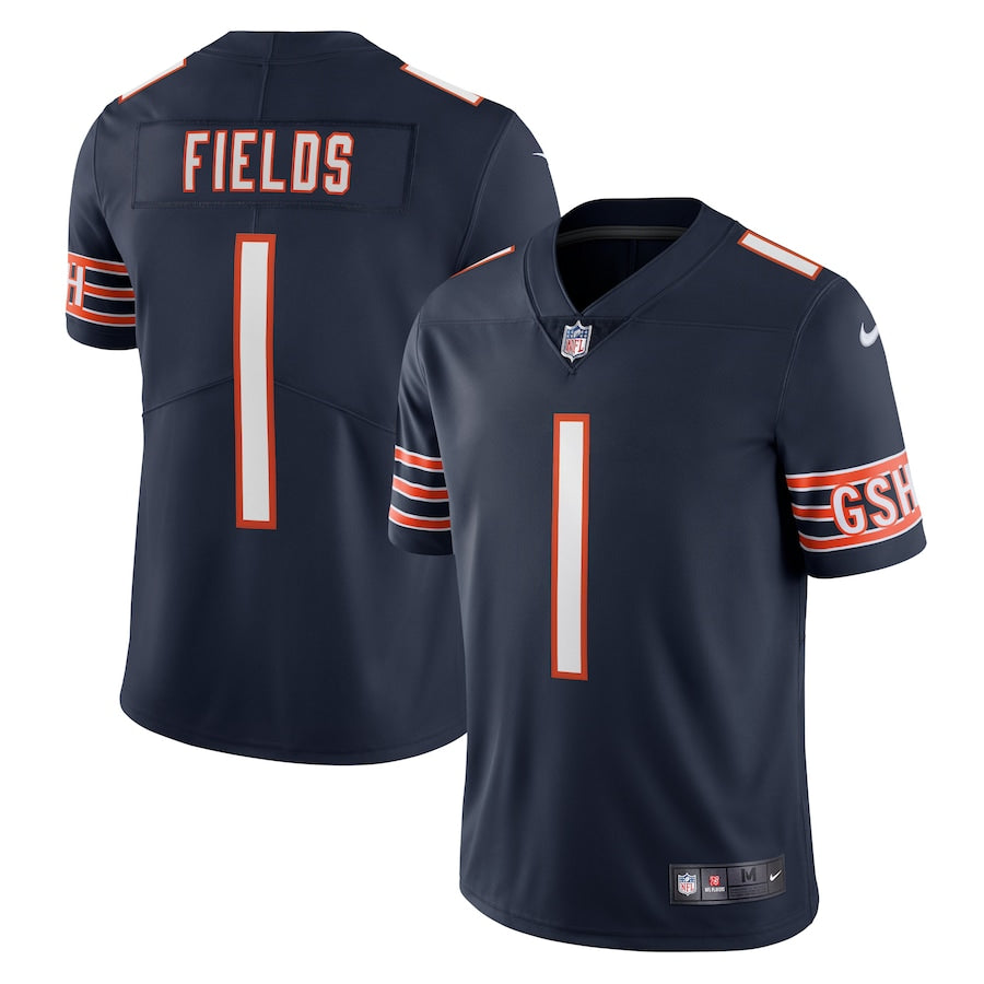 Men's Chicago Bears Justin Fields Navy Nike Limited Jersey - Pro Jersey Sports