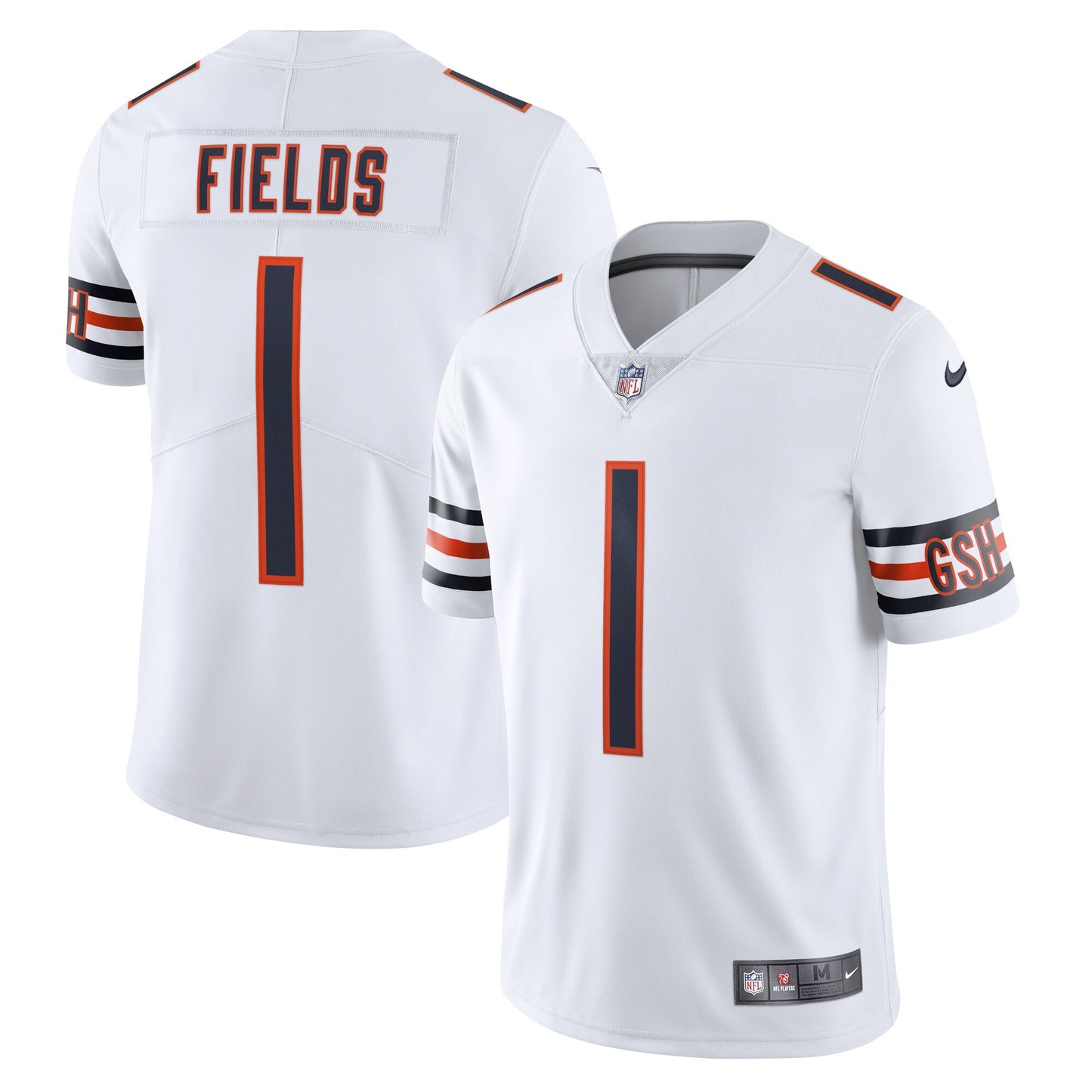 Men's Chicago Bears Justin Fields Nike White Vapor Limited Jersey - Pro Jersey Sports