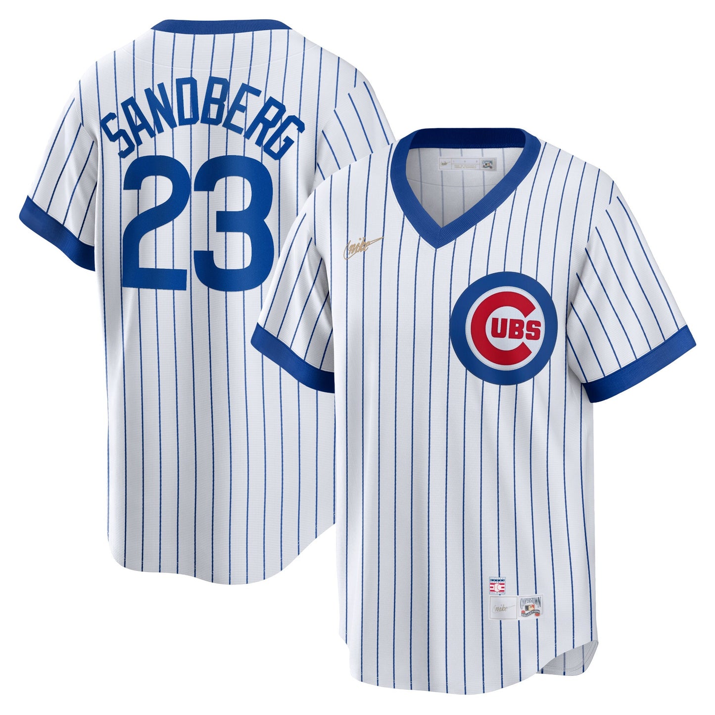 Men's Chicago Cubs Ryne Sandberg Nike White Home Cooperstown Collection Player Jersey - Pro Jersey Sports