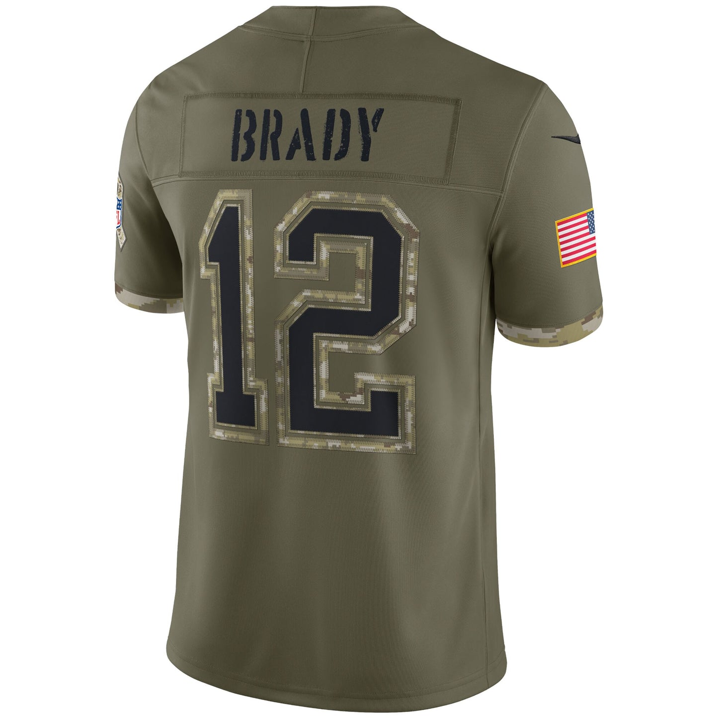 Men's Tom Brady Tampa Bay Buccaneers Nike 2022 Salute To Service Limited Jersey - Olive - Pro Jersey Sports