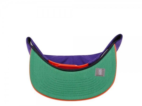 Men's Mitchell & Ness Phoenix Suns Hardwood Classics Core Purple/Orange Adjustable Snapback Hat - Pro Jersey Sports