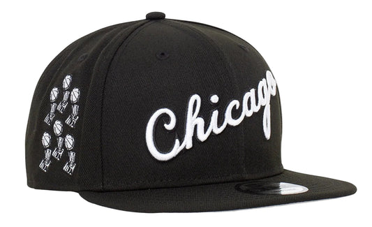 Men's Chicago Bulls 2021-2022 City Edition Trophy's Black New Era 9FIFTY Snapback Hat - Pro Jersey Sports