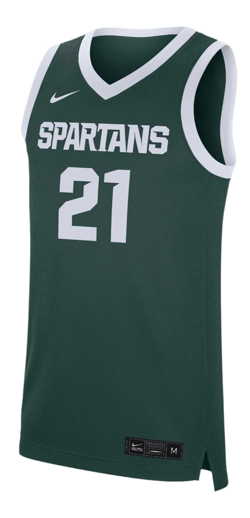 Men's Michigan State Spartans Nike Replica #21 Basketball Jersey – Green - Pro Jersey Sports