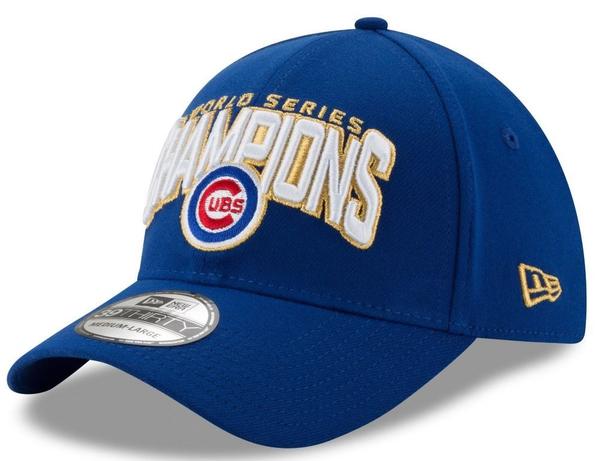 New Era Men's 2016 World Series Champions 39Thirty Locker Room Chicago Cubs Royal Flex Fit Hat