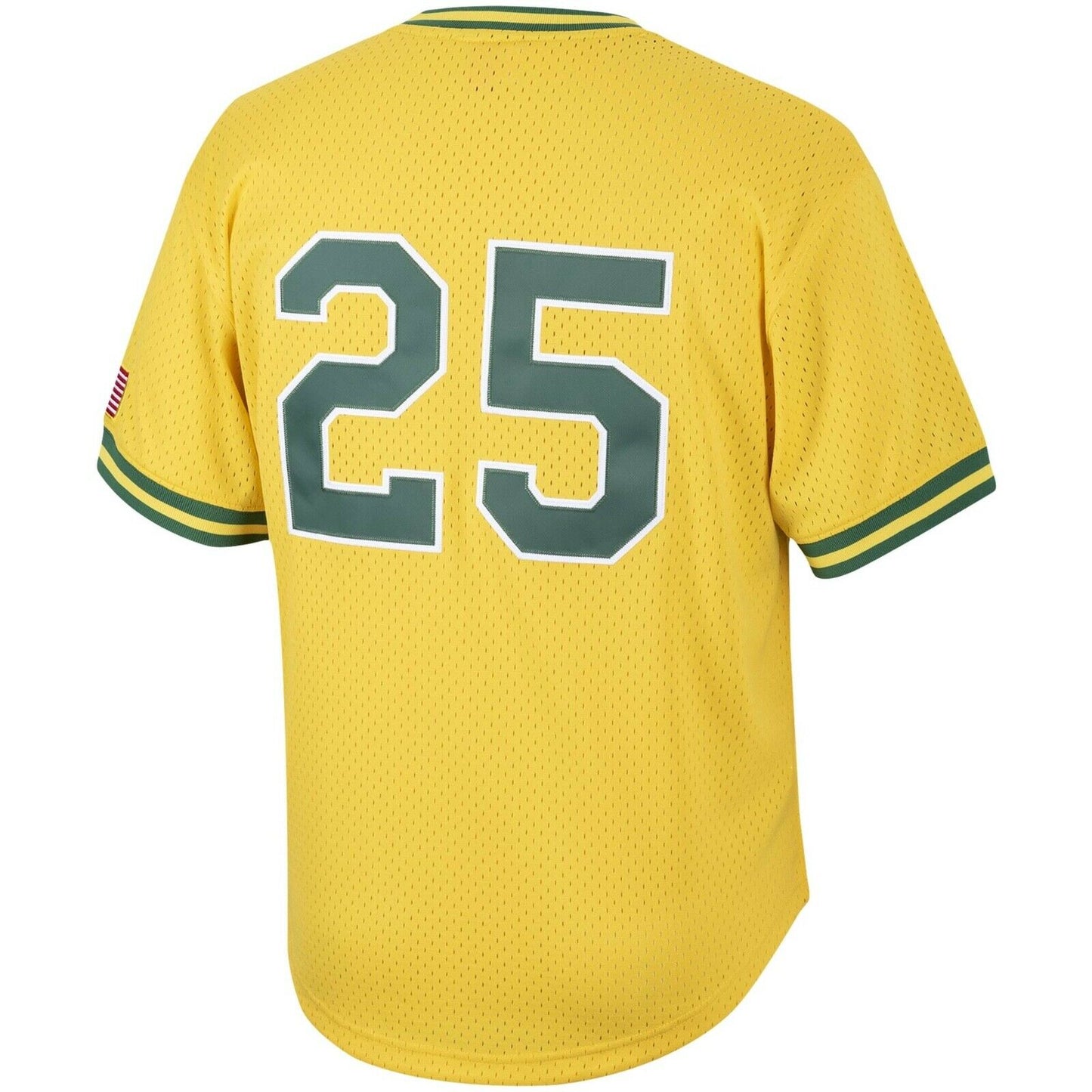 Mitchell & Ness Oakland Athletics Mark McGwire 1990 Cooperstown Collection Authentic Practice Jersey - Yellow - Pro Jersey Sports