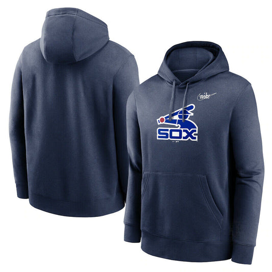 Chicago White Sox Nike Cooperstown Collection Logo Navy Club Pullover Hoodie