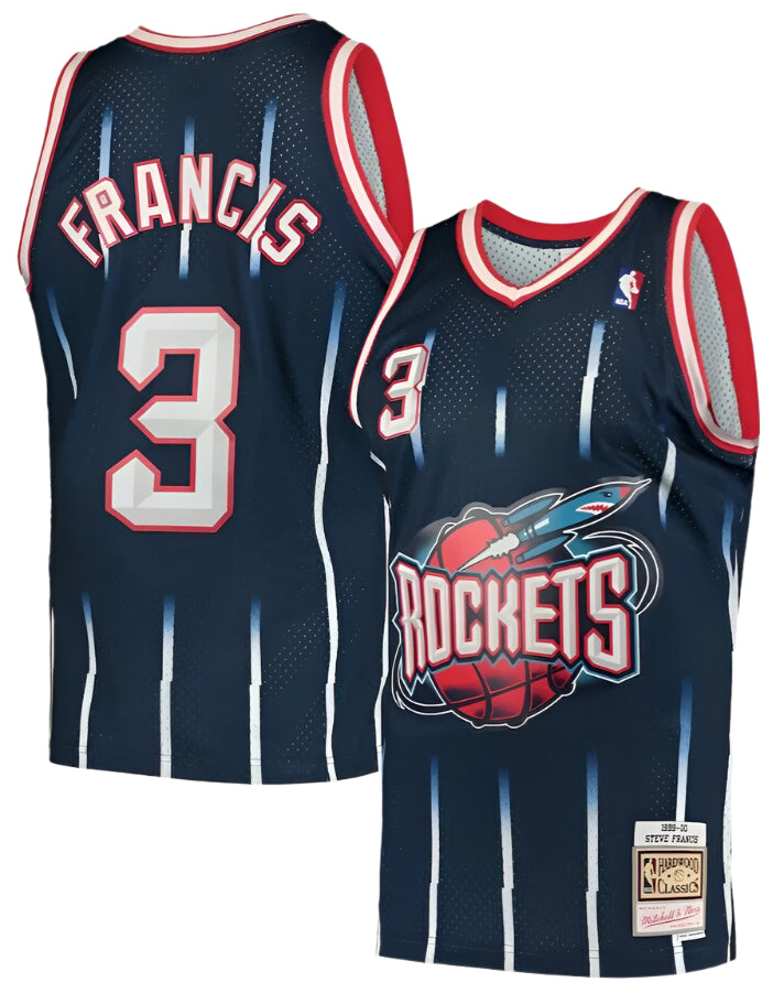 Men's Houston Rockets Steve Francis Mitchell & Ness Navy 1999-2000 Hardwood Classics Swingman Jersey - Pro Jersey Sports